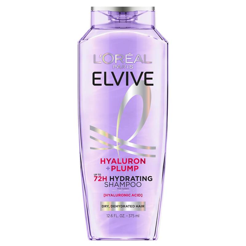 L'Oreal Shampoo, Hyaluron Plump Hydrating, Paraben Free for Dry Hair, 12.6oz