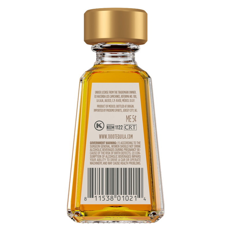 1800 Tequila Reposado 50ml (80 Proof)