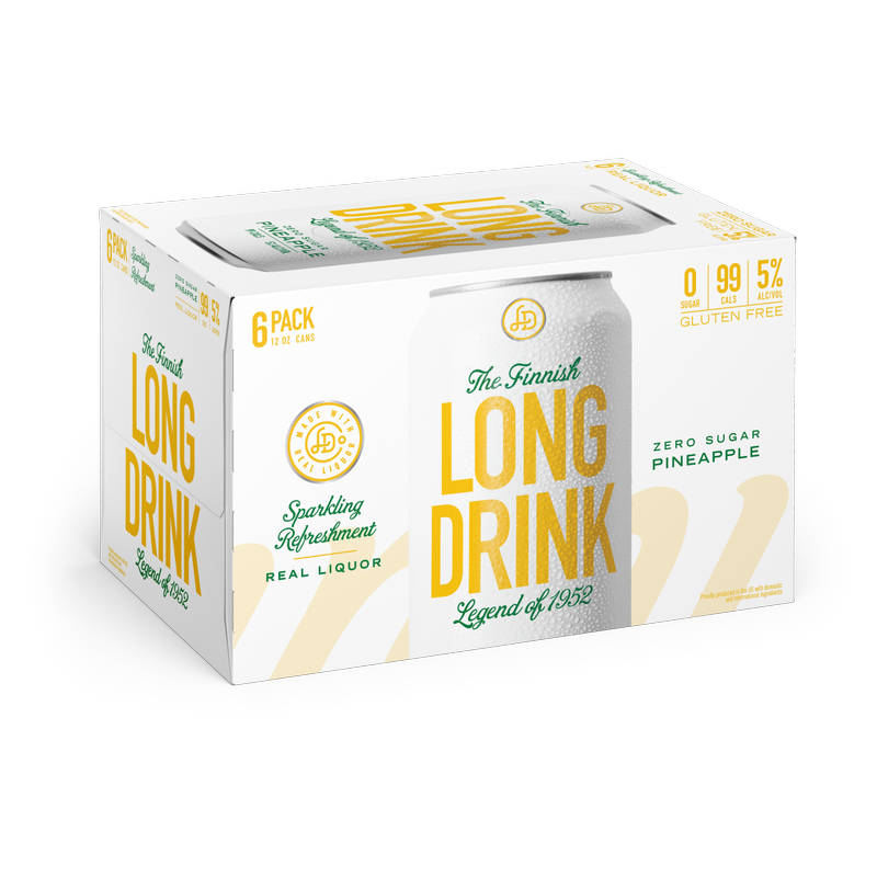 Long Drink Zero Pineapple 6pk 12oz Can