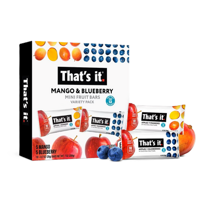 That's It. Mango & Blueberry Mini Fruit Bar Variety Pack 10ct