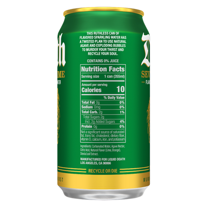 Liquid Death Severed Lime Sparkling Water 12pk 12oz Can