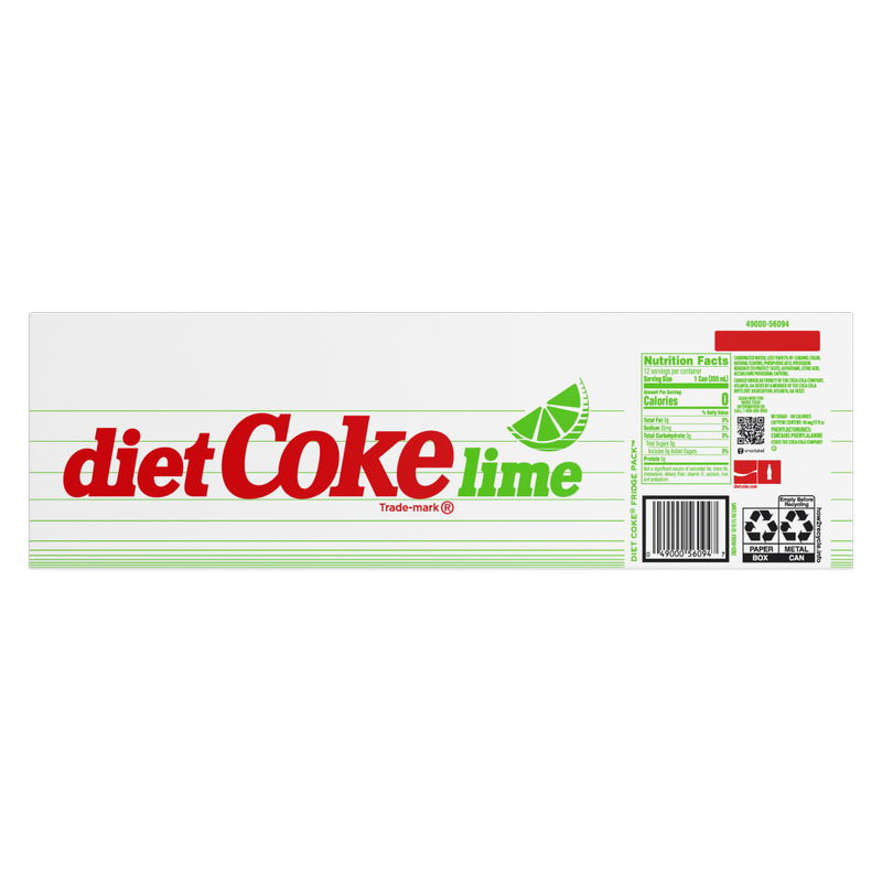 Diet Coke Lime 12pk 12oz Can