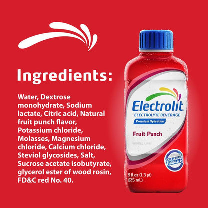 Electrolit Fruit Punch 21oz Btl
