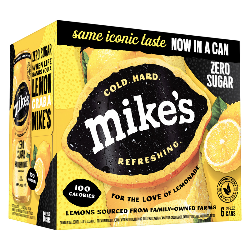 Mike's Hard Zero Sugar Lemonade 6pk 12oz Can