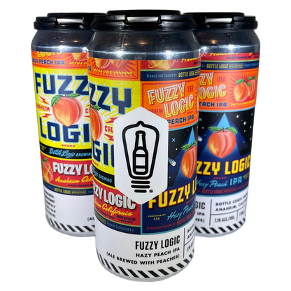 Bottle Logic Brewing Fuzzy Logic Hazy Peach IPA 4pk 16oz Cans
