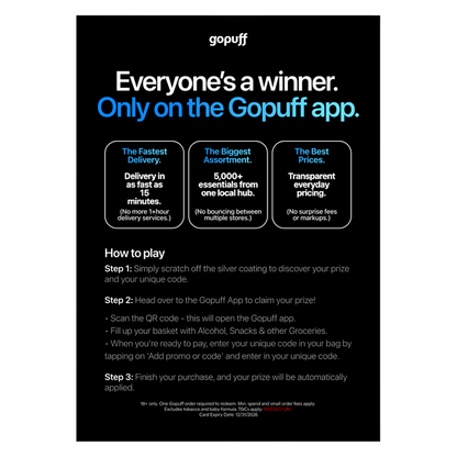Scratch and win Insert