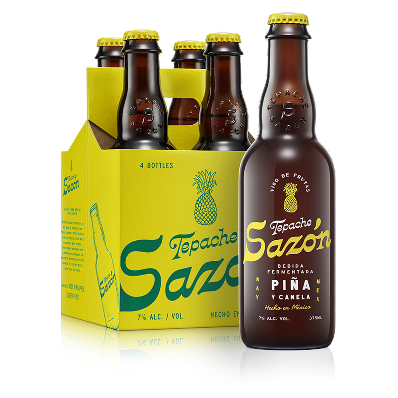 Tepache Sazon Pineapple 4pk 375ml Bottle