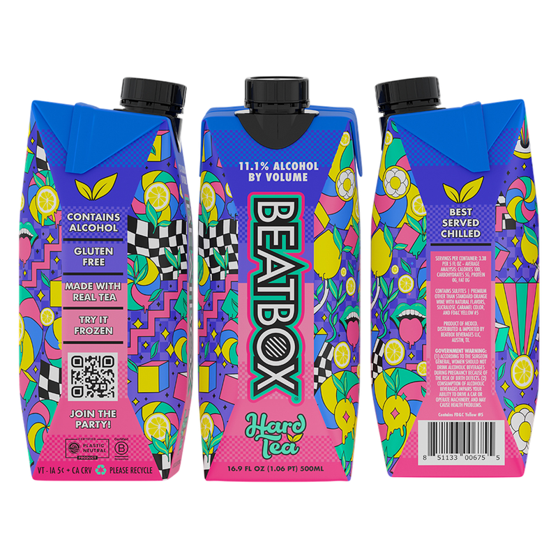 BeatBox Hard Tea 500ml  11.1% ABV Wine-Based