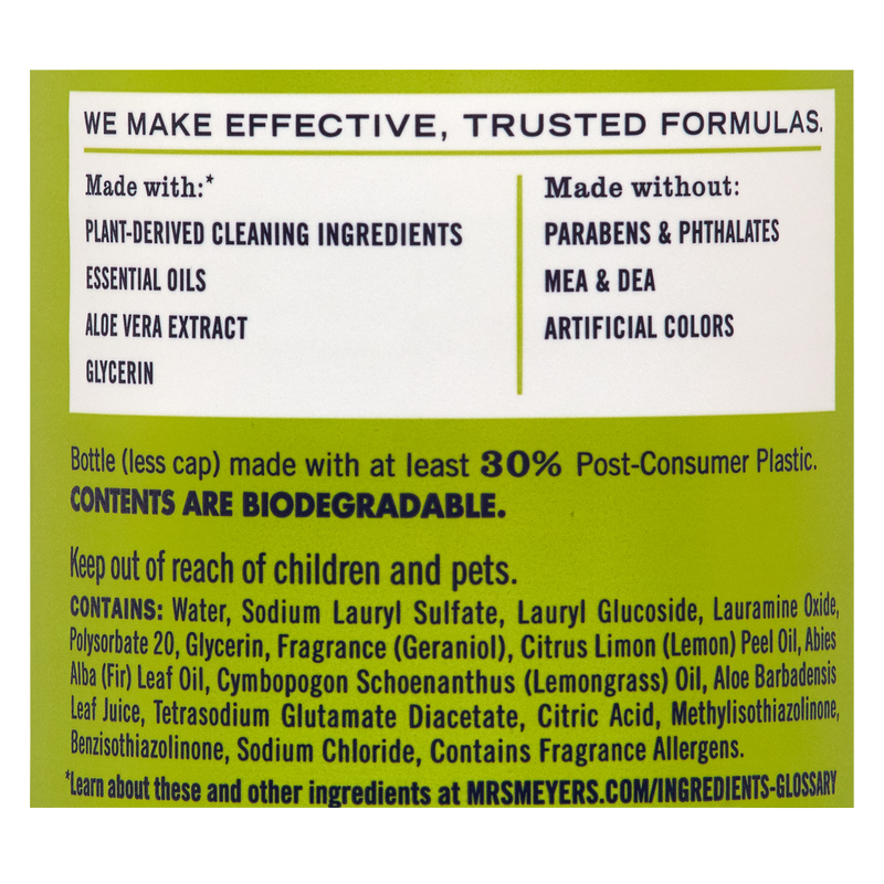 Mrs. Meyer's Lemon Verbena Dish Soap 16oz