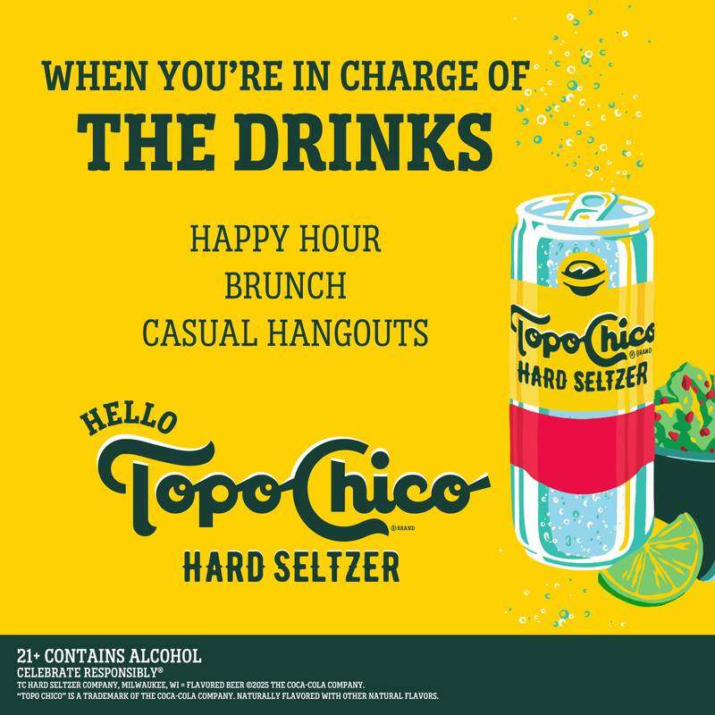 Topo Chico Hard Seltzer Strawberry Guava 24oz Can - Topo Chico