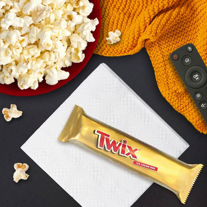 TWIX Ice Cream Bar Vanilla Caramel Chocolatey Cookie Dessert Bar, 3 Oz Bar