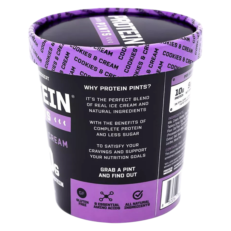 Protein Pints Cookies & Cream Protein Ice Cream 16oz