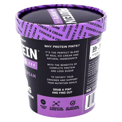 Protein Pints Cookies & Cream Protein Ice Cream 16oz