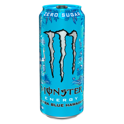 Monster Energy Ultra Blue Hawaiian Energy Drink 16oz Can