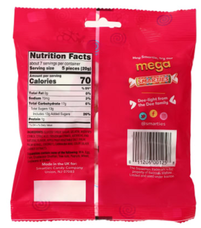 Smarties Squashies Raspberry And Cream, 5oz