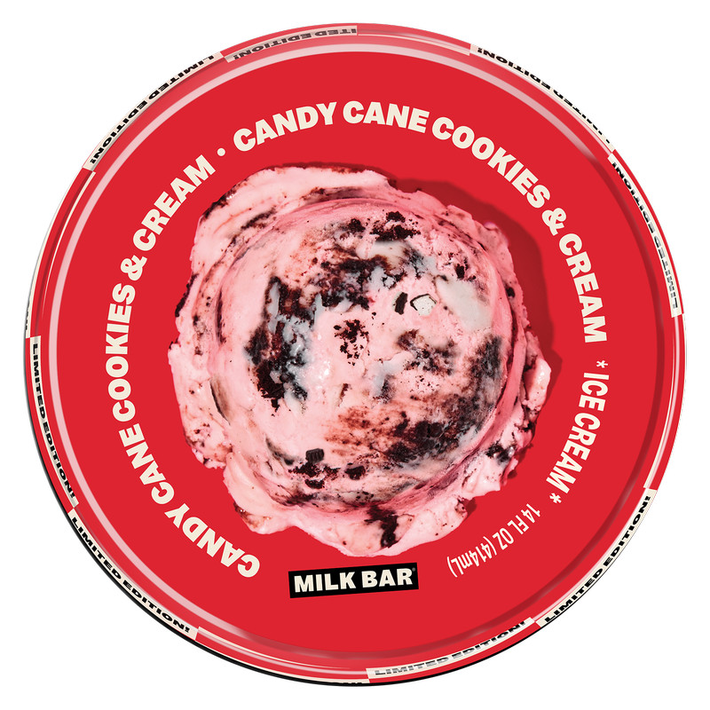 Milk Bar Candy Cane Cookies & Cream Pint 14oz