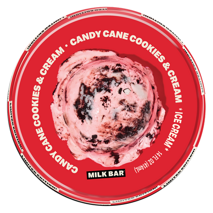 Milk Bar Candy Cane Cookies & Cream Pint 14oz