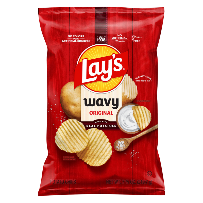 Lays Wavy Original Potato Chips 7.75oz