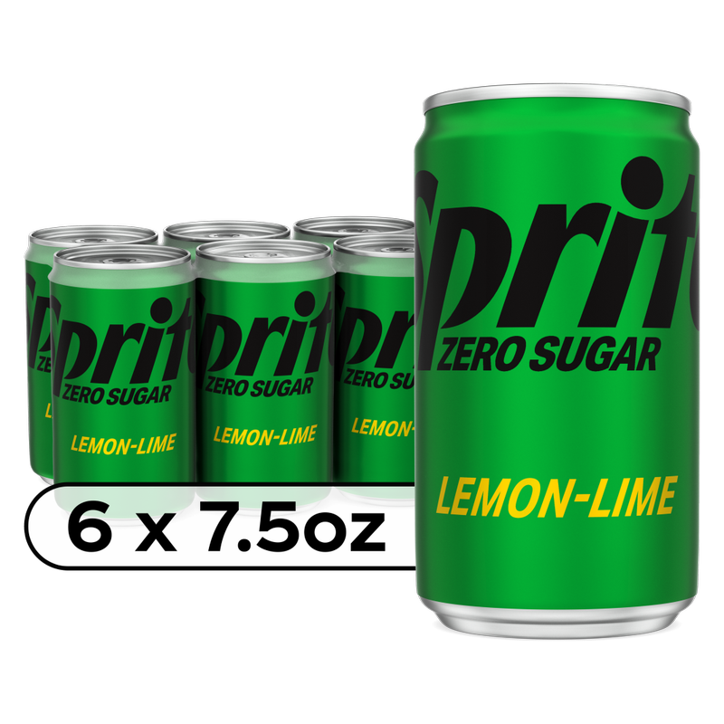 Sprite Zero Sugar 6pk 7.5oz Mini Can