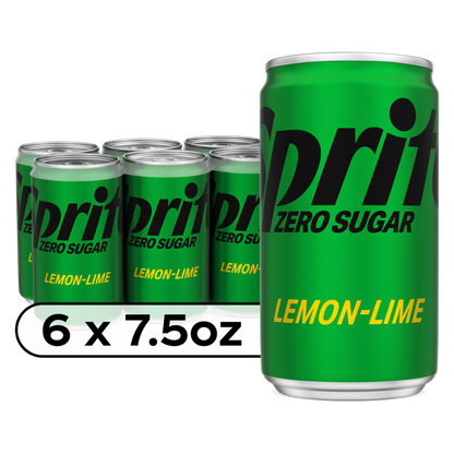 Sprite Zero Sugar 6pk 7.5oz Mini Can
