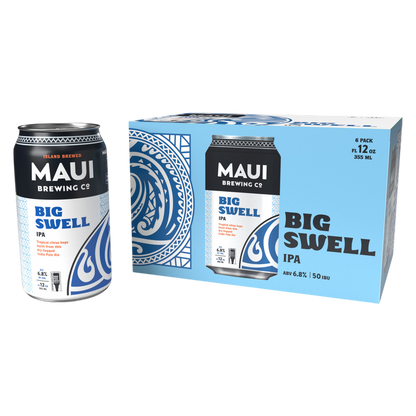 Maui Brewing Big Swell West Coast IPA 6pk 12oz Can 6.8% ABV