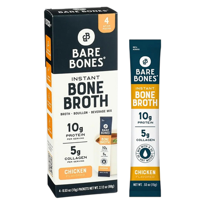 Bare Bones Broth Instant Powdered Chicken Broth 4ct