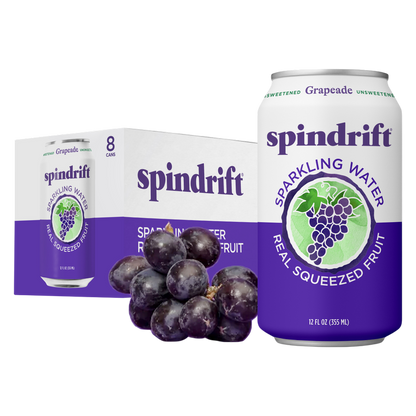 Spindrift Grapeade Sparkling Water 8pk 12oz Can