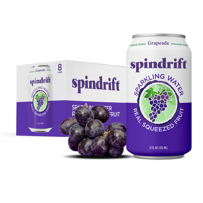 Spindrift Grapeade Sparkling Water 8pk 12oz Can