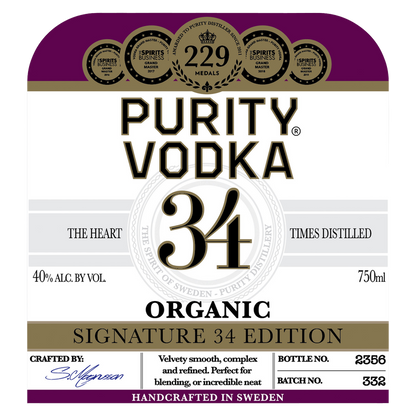 Purity Organic Vodka 750ml