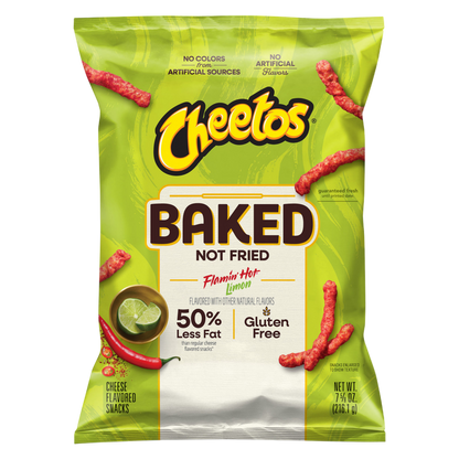 Cheetos Baked Flamin' Hot Limon 7.625oz
