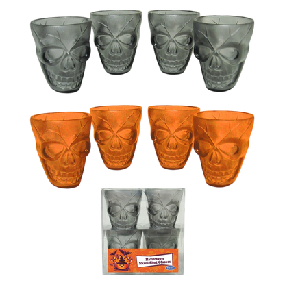 Shot Cups Plastic Skull 4ct