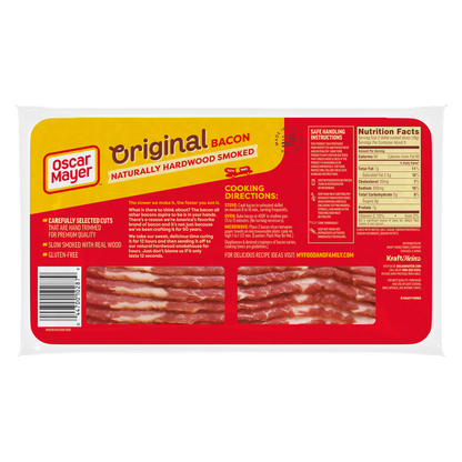 Oscar Mayer Naturally Hardwood Smoked Bacon (CA/MA) - 16oz