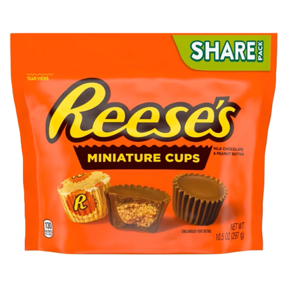 Reese's Miniatures Milk Chocolate Peanut Butter Cups, Share Pack, 9.6 oz