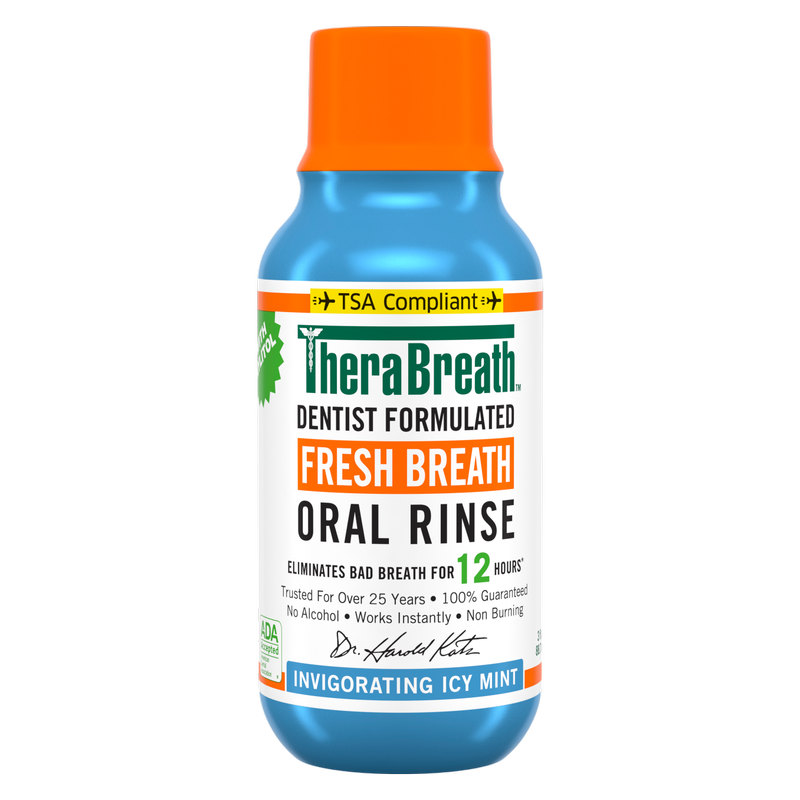 TheraBreath Fresh Breath Oral Rince Icy Mint 3oz