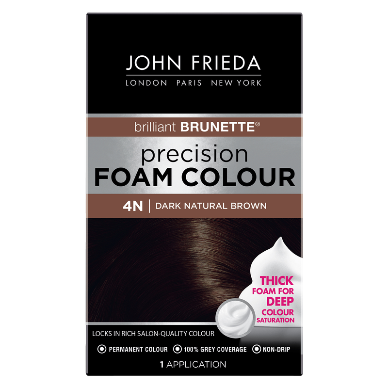 John Frieda Dark Natural Brown Hair Dye 4N 1ct