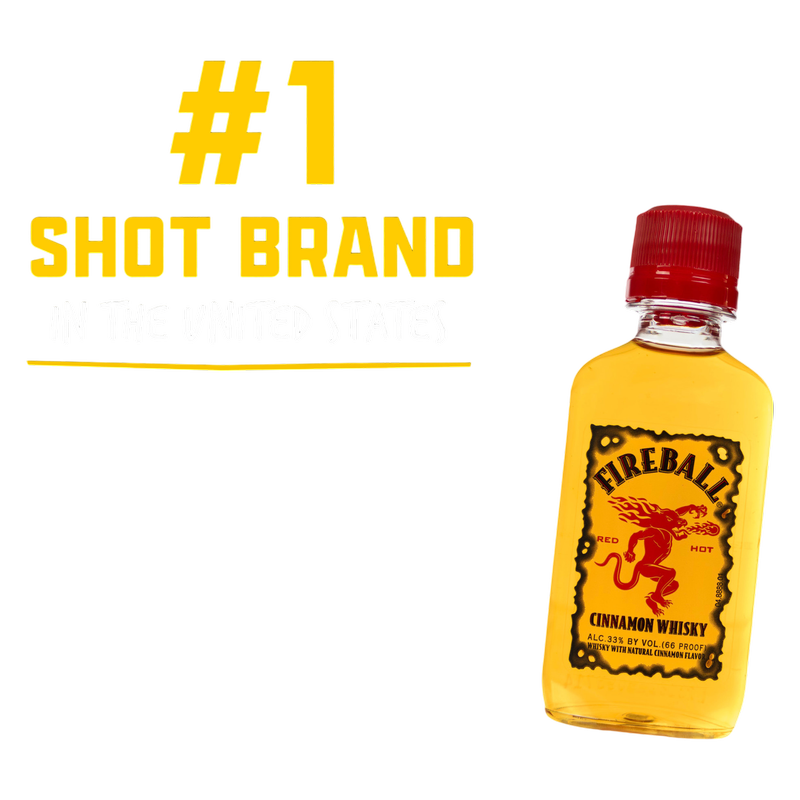Fireball Cinnamon Whiskey Shotski 10pk 50ml