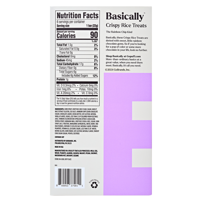 Basically Rainbow Chip Crispy Rice Treats, 6ct