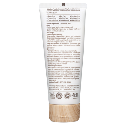 Sun Bum Diaper Rash Cream 3oz