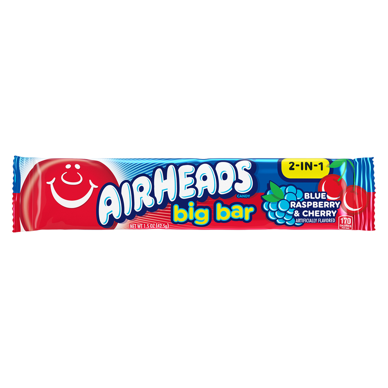 Blue Raspberry Bars Airheads Blue Raspberry & Cherry Bar 1.5oz - BevMo! – BevMo!