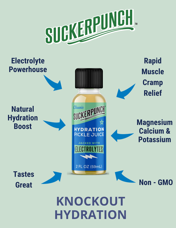 SuckerPunch Pickle Juice Hydration Shot 2oz Btl