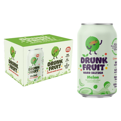 Drunk Fruit Hard Seltzer Melon 6pk 12oz