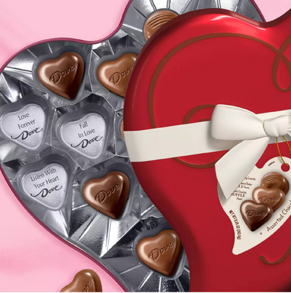 Dove Assorted Chocolates Heart Tin, 8.55oz