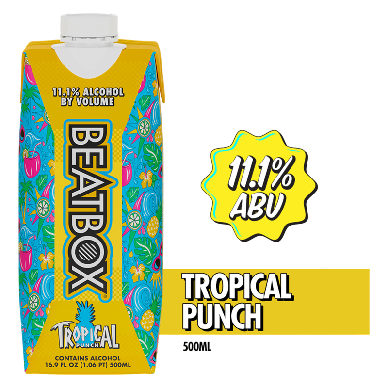 BeatBox Tropical Punch 500ml 11.1% ABV Wine Party Punch