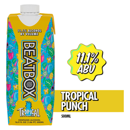 BeatBox Tropical Punch 500ml 11.1% ABV Wine Party Punch