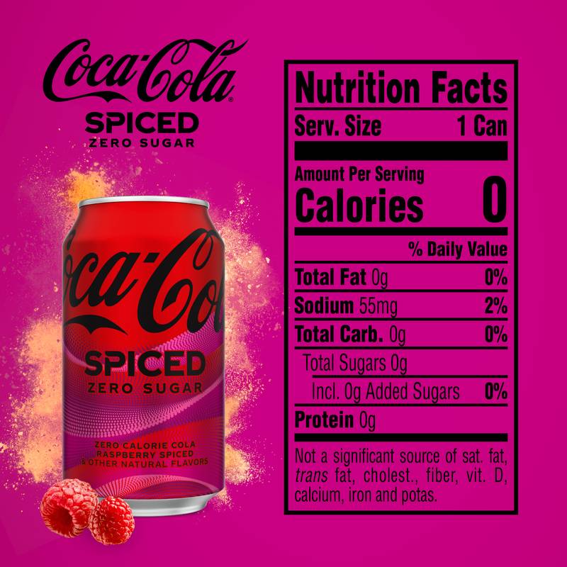 Coca-Cola Spiced Zero Sugar 12pk 12oz Can - Coca-Cola – BevMo!