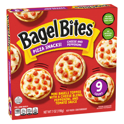 Bagel Bites Frozen Pepperoni Pizza Snacks 9ct 7oz