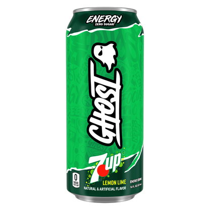 GHOST Energy Zero Sugar 7UP Lemon-Lime 16oz Can