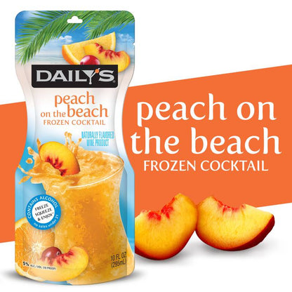 Daily's Frozen Peach On The Beach Daiquiri 10oz Pouch