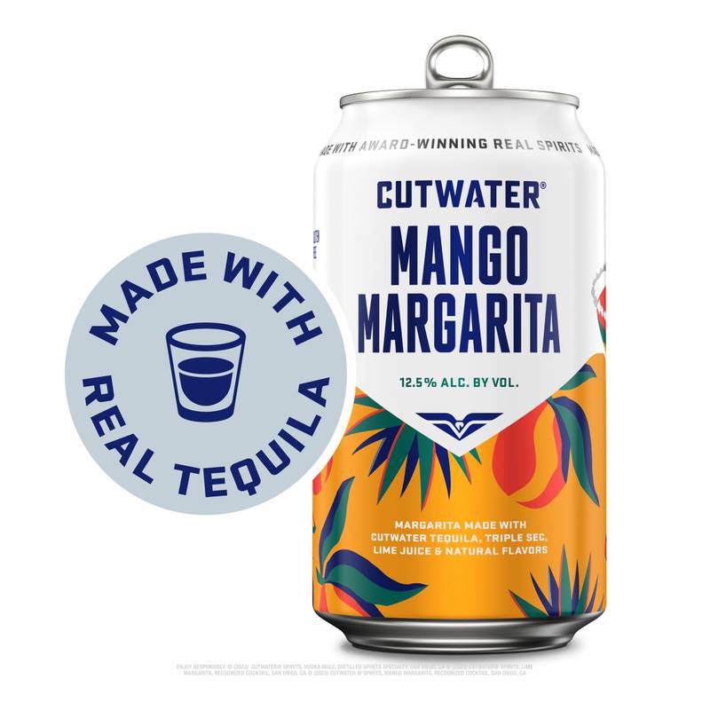 Cutwater Tequila Mango Margarita 4pk 12oz Cans 12.5% ABV