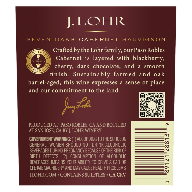 J. Lohr Estates Seven Oaks Cabernet Sauvignon 1.5L